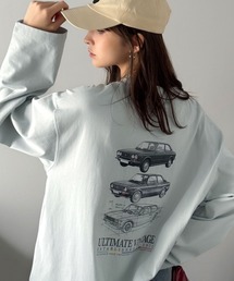 Java（ジャバ）の「《JaVaジャバコラボ》ヴィンテージ感漂う。綿100%クラシックカーグラフィックTシャツ（長袖）（Tシャツ/カットソー）」