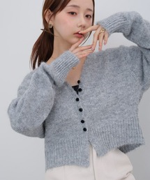 Bab | ショートシャギーくるみボタンカーディガン(カーディガン/ボレロ)