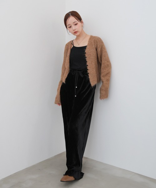 Bab（バブ）の「ショートシャギーくるみボタンカーディガン（カーディガン/ボレロ・レディース・ベージュ/ブルー/グレー/オフホワイト/ブラウン・FREE）」の13枚目の写真