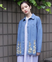 新品タグ付き　スーパーハッカ　デニム刺繍入り　コート　大きいサイズ 0433054002698cl_70?$VS_1500$