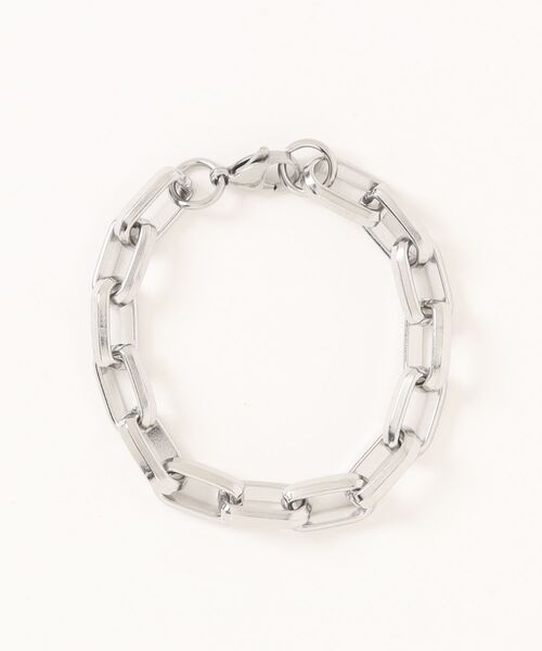 Burner（バーナー）の「【OKUOKU　0909】スクエアチェーンブレスレット ruf-brac-2-16（ブレスレット・メンズ・シルバー系その他/シルバー系その他3/シルバー系その他2・23cm/21cm/18cm）」の8枚目の写真