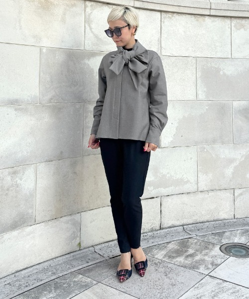 日本製ブラウス見えジャケット（吸湿発熱生地）（その他アウター