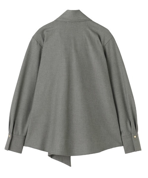 セール】日本製ブラウス見えジャケット（吸湿発熱生地）（その他