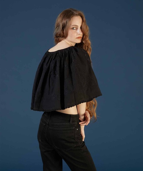 crinkle / 2way embroideryミニスカート セール】【crinkle crinkle crinkle】hand embroidery 2way mini skirt