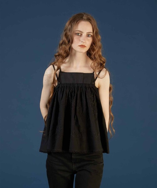 セール】【crinkle crinkle crinkle】hand embroidery 2way mini skirt