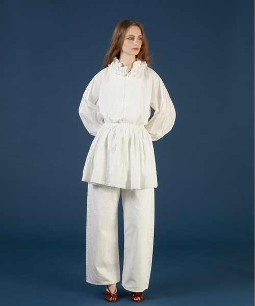 セール】【crinkle crinkle crinkle】hand embroidery 2way mini skirt