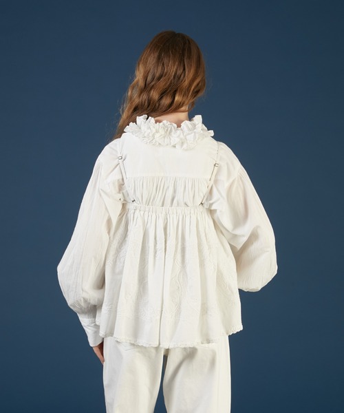 セール】【crinkle crinkle crinkle】hand embroidery 2way mini skirt