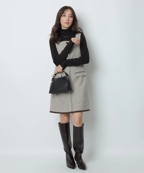 スクエアネックミニジャンスカ（ワンピース）｜Apuweiser-riche