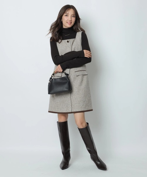 スクエアネックミニジャンスカ（ワンピース）｜Apuweiser-riche