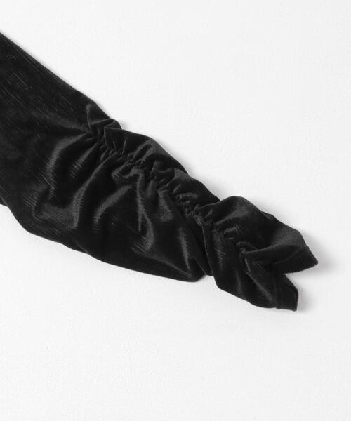 SENSE OF PLACE by URBAN RESEARCH（センスオブプレイスバイアーバンリサーチ）の「ギャザースリーブベロアTシャツ（Tシャツ/カットソー・レディース・ブラウン/ブラック/アイボリー・ONE）」の12枚目の写真