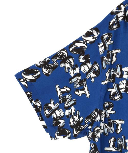 over print(オーバープリント)の「overprint/オーバープリント/chain logo Rayon Shirts(シャツ/ブラウス・レディース・ネイビー・L/XL/M)」の4枚目の写真