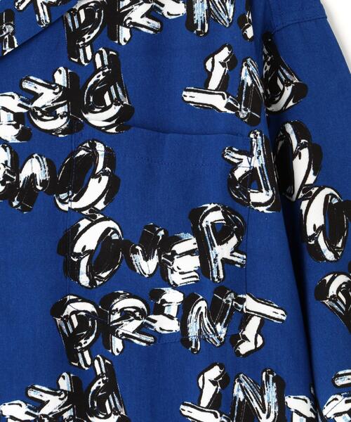 over print(オーバープリント)の「overprint/オーバープリント/chain logo Rayon Shirts(シャツ/ブラウス・レディース・ネイビー・L/XL/M)」の5枚目の写真