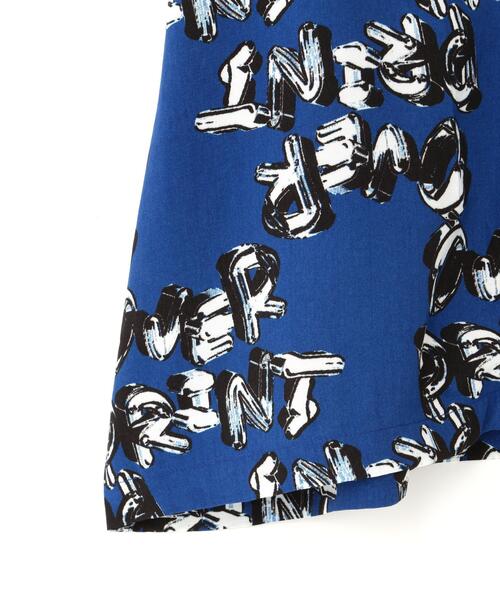 over print(オーバープリント)の「overprint/オーバープリント/chain logo Rayon Shirts(シャツ/ブラウス・レディース・ネイビー・L/XL/M)」の6枚目の写真