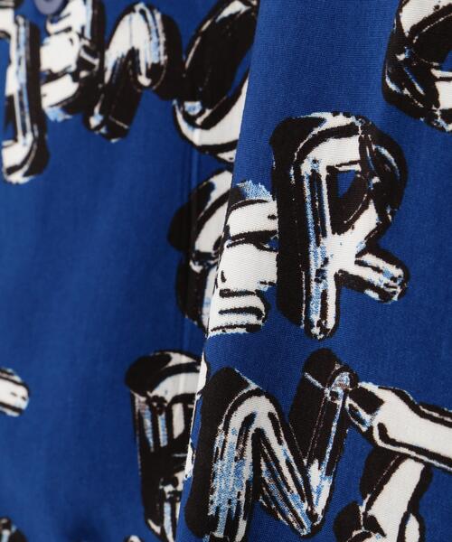 over print(オーバープリント)の「overprint/オーバープリント/chain logo Rayon Shirts(シャツ/ブラウス・レディース・ネイビー・L/XL/M)」の7枚目の写真