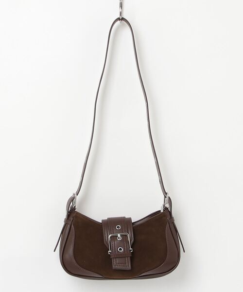 TITTY&CO.（ティティーアンドコー）の「スウェード調ベルトショルダーバッグ（ショルダーバッグ・レディース・ブラウン/ブラック/キャメル・FREE）」の14枚目の写真