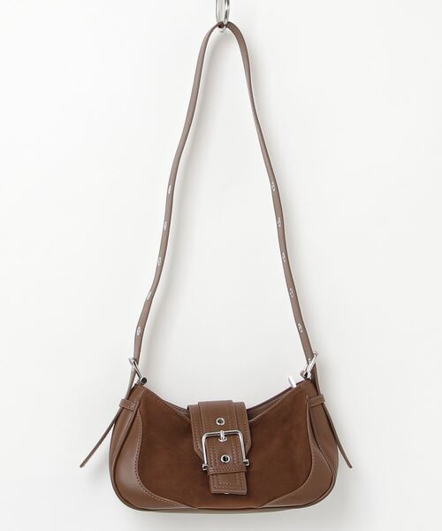 TITTY&CO.（ティティーアンドコー）の「スウェード調ベルトショルダーバッグ（ショルダーバッグ・レディース・ブラウン/ブラック/キャメル・FREE）」の15枚目の写真