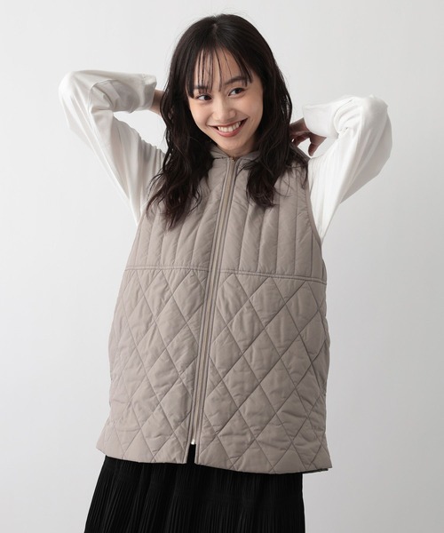 FOUND GOOD(ファウンドグッド)の「エアサーマルライナーベスト(ベスト・レディース・ブラウン系3/ブラック・M/L/S)」の9枚目の写真