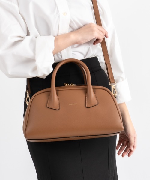 ロリステッラ　2ウェイ　ショルダー　ボストンバッグ　レザー LORISTELLA（ロリステッラ） ショルダーバッグ バッグ 「LORISTELLA