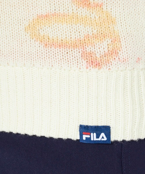 FILA GOLF(フィラゴルフ )の「【FILAGOLF/フィラゴルフ】レディースハイネックセーター|ストレッチニット|段染めデザイン ゴルフ(ニット/セーター・レディース・ブラック/オフホワイト・LARGE/X-LARGE/MEDIUM)」の8枚目の写真