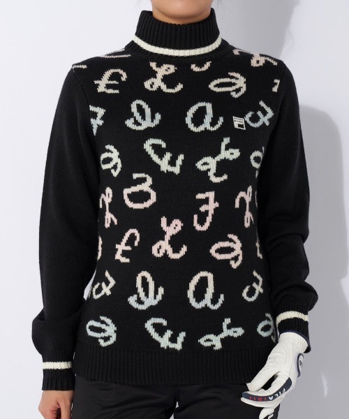 セール】【FILAGOLF/フィラゴルフ】レディースハイネックセーター