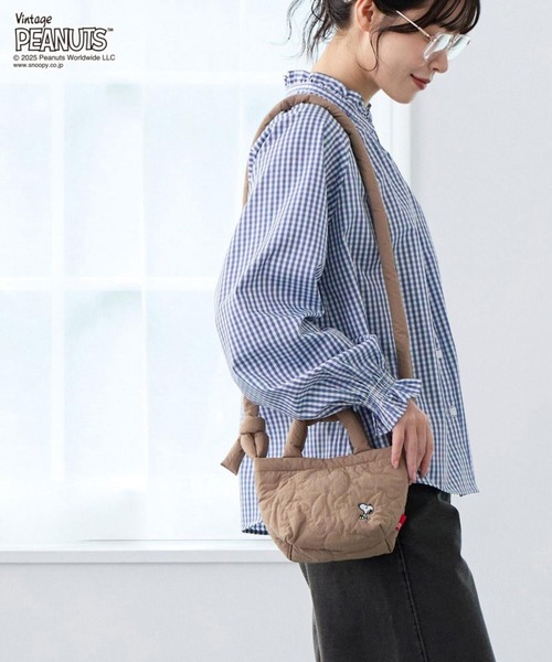 ROOTOTE(ルートート)の「IP.べビールー.キルト.ピーナッツ-0N(ショルダーバッグ・レディース・ブラック系1/ベージュ/ブラック系その他3/シルバー・FREE)」の6枚目の写真