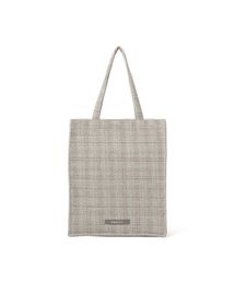 Francfranc | ロゴトート ツイード M グレー A4 大容量 推し活 うちわ 通勤 通学 トートバッグ 鞄(トートバッグ)