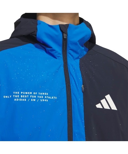adidas(アディダス)の「アディダス adidas アディダスアダプテーション レギュラーフィット ストレッチ ウーブン フルジップ トラックトップ(ジャージ・メンズ・ブルー/ブラック/ライトグレー・S/M/LL/3L/L)」の6枚目の写真