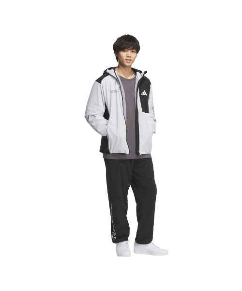 adidas(アディダス)の「アディダス adidas アディダスアダプテーション レギュラーフィット ストレッチ ウーブン フルジップ トラックトップ(ジャージ・メンズ・ブルー/ブラック/ライトグレー・S/M/LL/3L/L)」の15枚目の写真