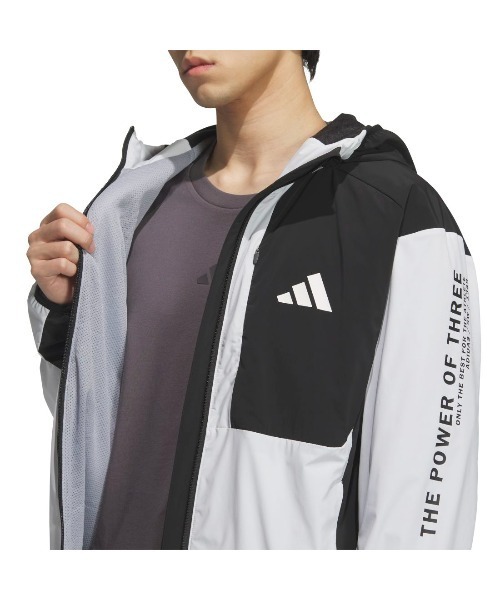 adidas(アディダス)の「アディダス adidas アディダスアダプテーション レギュラーフィット ストレッチ ウーブン フルジップ トラックトップ(ジャージ・メンズ・ブルー/ブラック/ライトグレー・S/M/LL/3L/L)」の16枚目の写真
