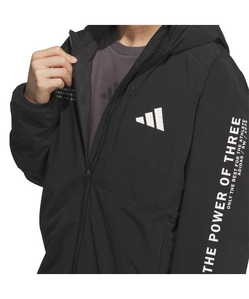 adidas(アディダス)の「アディダス adidas アディダスアダプテーション レギュラーフィット ストレッチ ウーブン フルジップ トラックトップ(ジャージ・メンズ・ブルー/ブラック/ライトグレー・S/M/LL/3L/L)」の13枚目の写真