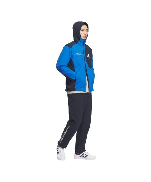 adidas(アディダス)の「アディダス adidas アディダスアダプテーション レギュラーフィット ストレッチ ウーブン フルジップ トラックトップ(ジャージ・メンズ・ブルー/ブラック/ライトグレー・S/M/LL/3L/L)」の7枚目の写真