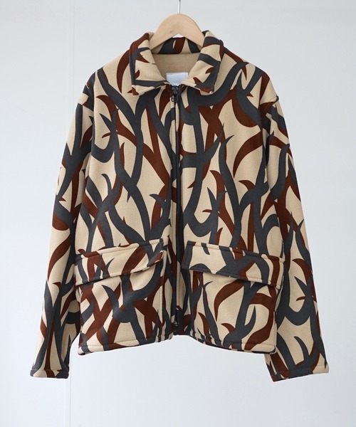 made in standard （メイドインスタンダード）の「MADE IN STANDARD メイドインスタンダード / ACTIVE ZIP-UP SHORT JACKET（ミリタリージャケット・メンズ・カーキ/グレー・MEDIUM/LARGE）」の3枚目の写真