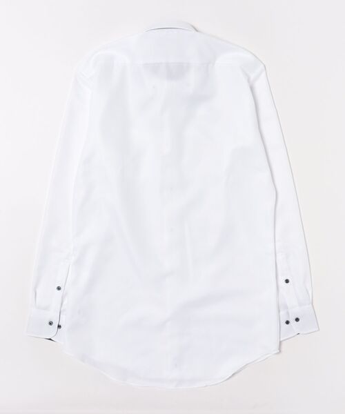 TOKYO SHIRTS(トウキョウシャツ)の「【超形態安定】 形態安定ノンアイロン ボタンダウン 長袖ビジネスワイシャツ(大きいサイズ・長いサイズ)(ビジネスシャツ・メンズ・ホワイト・首回り42cm-裄丈90cm/首回り43cm-裄丈90cm/首回り45cm-裄丈82cm/首回り45cm-裄丈86cm/首回り45cm-裄丈90cm/首回り47cm-裄丈86cm/首回り47cm-裄丈90cm/首回り39cm-裄丈88cm/首回り41cm-裄丈90cm)」の4枚目の写真