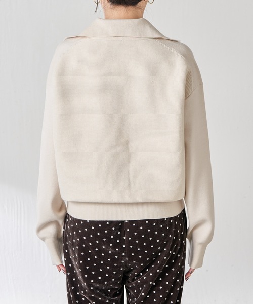 オープンカラーニットカーディガン（カーディガン/ボレロ）｜COLLAGE