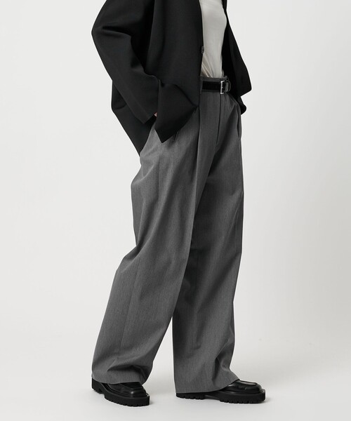 MARW UNITED ARROWS（マルゥ ユナイテッドアローズ）の「＜MARW UNITED ARROWS＞テーパード ワイド パンツ（その他パンツ・レディース・グレー系/オフホワイト/モカ・38/36/34）」の4枚目の写真