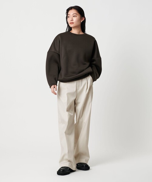 MARW UNITED ARROWS（マルゥ ユナイテッドアローズ）の「＜MARW UNITED ARROWS＞テーパード ワイド パンツ（その他パンツ・レディース・グレー系/オフホワイト/モカ・38/36/34）」の9枚目の写真