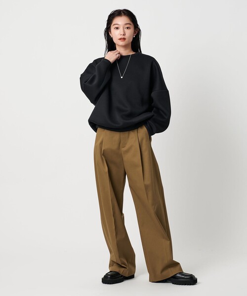 MARW UNITED ARROWS（マルゥ ユナイテッドアローズ）の「＜MARW UNITED ARROWS＞テーパード ワイド パンツ（その他パンツ・レディース・グレー系/オフホワイト/モカ・38/36/34）」の11枚目の写真