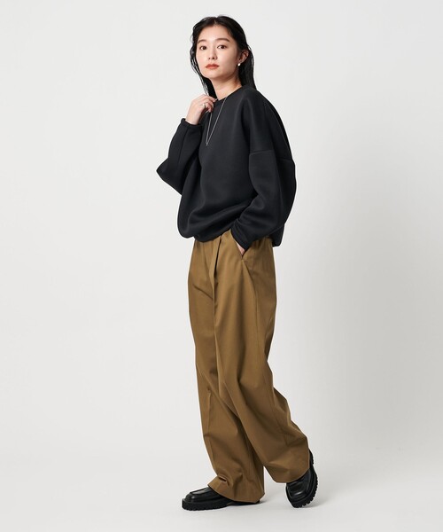 MARW UNITED ARROWS（マルゥ ユナイテッドアローズ）の「＜MARW UNITED ARROWS＞テーパード ワイド パンツ（その他パンツ・レディース・グレー系/オフホワイト/モカ・38/36/34）」の12枚目の写真