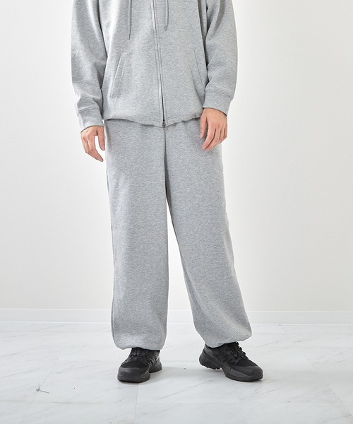 VIBGYOR(ヴィブジョー)の「TCポンチワイドパンツ(CN)(スウェットパンツ・メンズ・杢グレー/ブラック/ライトグレー・X-LARGE/LARGE/MEDIUM)」の3枚目の写真