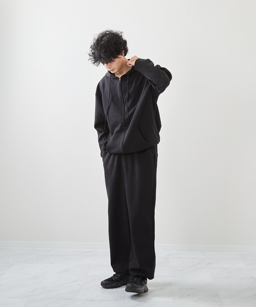 VIBGYOR(ヴィブジョー)の「TCポンチワイドパンツ(CN)(スウェットパンツ・メンズ・杢グレー/ブラック/ライトグレー・X-LARGE/LARGE/MEDIUM)」の10枚目の写真