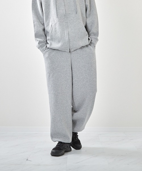 VIBGYOR(ヴィブジョー)の「TCポンチワイドパンツ(CN)(スウェットパンツ・メンズ・杢グレー/ブラック/ライトグレー・X-LARGE/LARGE/MEDIUM)」の14枚目の写真