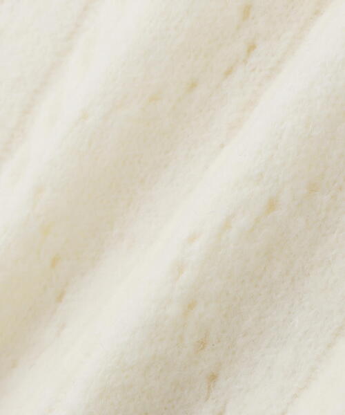 NATURAL BEAUTY BASIC（ナチュラルビューティーベーシック）の「◇ペプラムケーブルニットセットアップ（ワンピース・レディース・ブルー系その他/ホワイト系その他/ブラウン系その他・MEDIUM/P/S）」の12枚目の写真