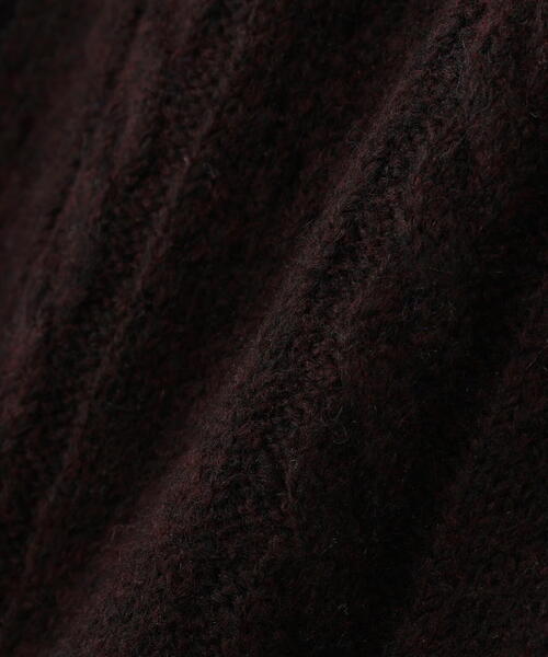 NATURAL BEAUTY BASIC（ナチュラルビューティーベーシック）の「◇ペプラムケーブルニットセットアップ（ワンピース・レディース・ブルー系その他/ホワイト系その他/ブラウン系その他・MEDIUM/P/S）」の20枚目の写真