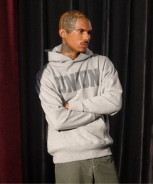 UNION ブラック クロップドパーカー セール】フロントフラワーワッペン2WAYジッパーフードクロップド