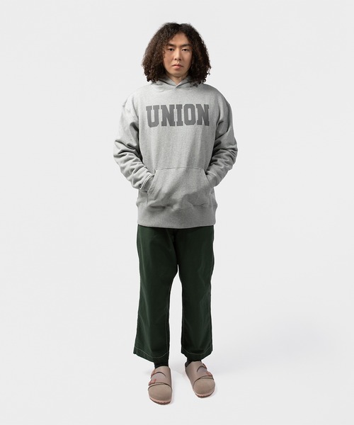 UNION(UNION TOKYO)(ユニオン)の「UNION TOKYO P.E HOODIE ユニオントーキョー(パーカー・メンズ・ヘザーグレー/ブラック・L/M)」の4枚目の写真