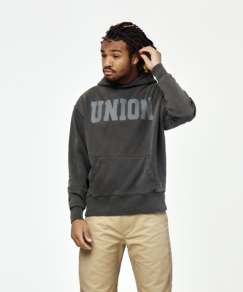 UNION(UNION TOKYO)(ユニオン)の「UNION TOKYO P.E HOODIE ユニオントーキョー(パーカー・メンズ・ヘザーグレー/ブラック・L/M)」の15枚目の写真