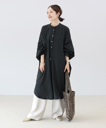 エステルジョーゼットバックギャザーワンピース
