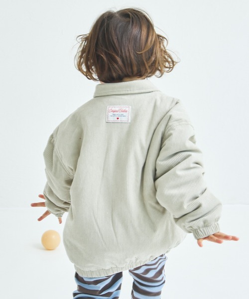 pairmanon（ペアマノン）の「【洗える】【軽い】【あたたかい】ユニセックス コーデュロイフライトジャケット（その他アウター・キッズ・ベージュ/ブルー・100/110/120/130/140/150/90）」の3枚目の写真