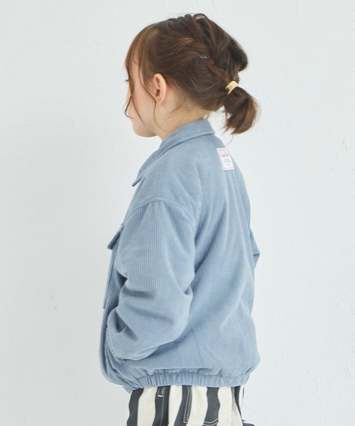 pairmanon（ペアマノン）の「【洗える】【軽い】【あたたかい】ユニセックス コーデュロイフライトジャケット（その他アウター・キッズ・ベージュ/ブルー・100/110/120/130/140/150/90）」の6枚目の写真