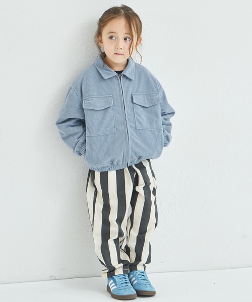 pairmanon（ペアマノン）の「【洗える】【軽い】【あたたかい】ユニセックス コーデュロイフライトジャケット（その他アウター・キッズ・ベージュ/ブルー・100/110/120/130/140/150/90）」の7枚目の写真